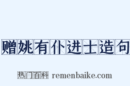 赠姚有仆进士造句是什么意思的图片